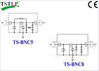 Protector de sobretensiones coaxial del relámpago de los dispositivos de transmisión con el conector BNC
