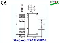 5kA/10kA tipo 3 pararrayos de la oleada de relámpago para sistemas de abastecimiento del poder del TT/del TN S