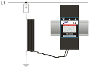 Ayuda cambiable de la batería 3V del contador del rayo de los dígitos de la aprobación 7 del CE